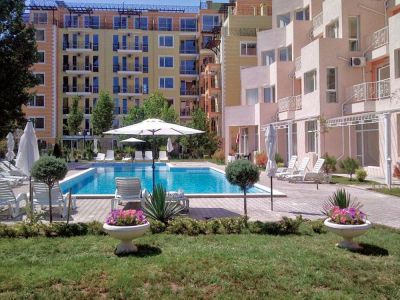 Apartmán 2+kk s balkónom a bazénom Slnečné Pobrežie, Bulharsko