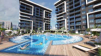 Nové byty na predaj v Turecku - centrum mesta Alanya  APM