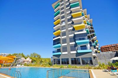  Zariadený byt 1+1 na predaj v Alanyi Avsallar APM