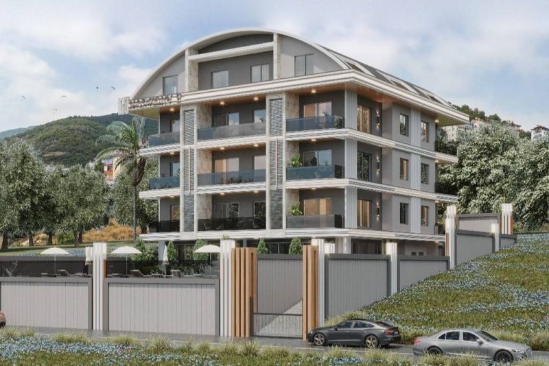Novostavba apartmánov na predaj v centre Alanye, 900 m pláž Kleopatra  APM - 10