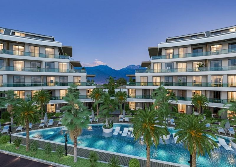 Nové moderné byty na predaj v Turecku , časť Oba Alanya  APM - 1
