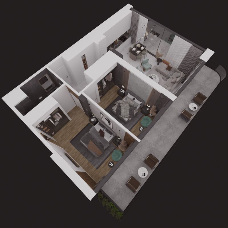 Luxusné apartmány Severný Cyprus, Long Beach-Iskele - 12