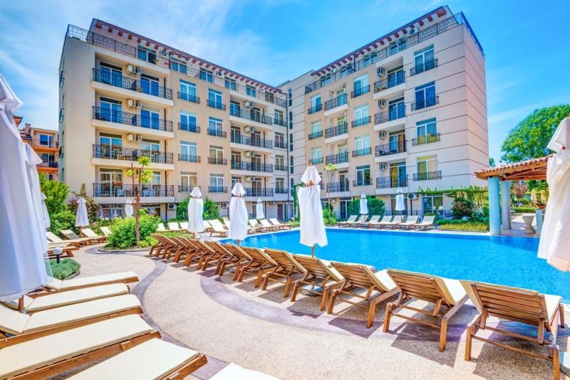 Apartmán 2+kk s balkónom a bazénom Slnečné pobrežie-Bulharsko - 1