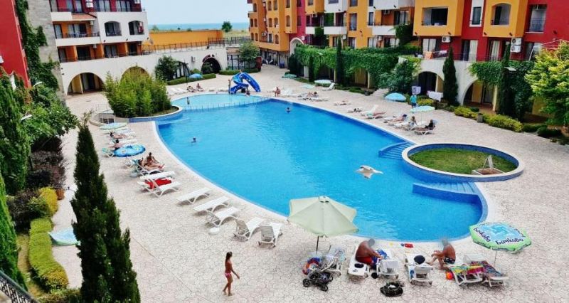 Štúdio 1+kk s balkónom a bazénom Aheloy-Bulharsko - 19