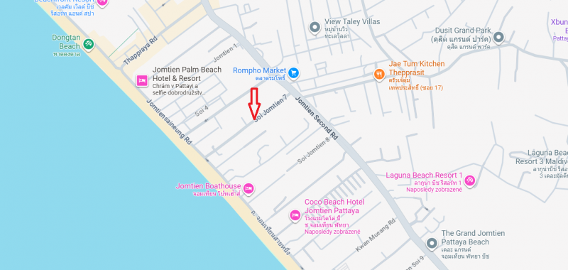 Thajsko-Pattaya-Jomtien-1izbový apartmán-štúdio, blízko pláže - 10