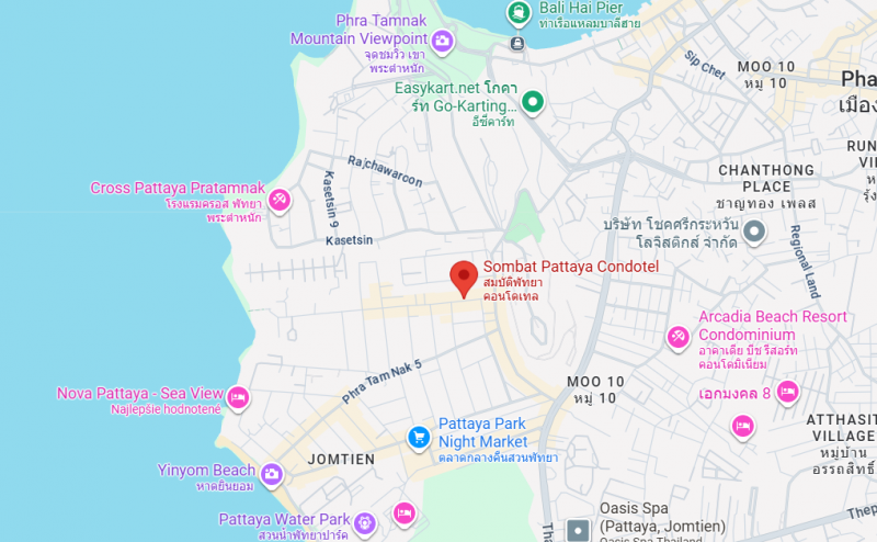 Thajsko-Pattaya-PhraTamNak-1 izbový apartmán-štúdio - 15