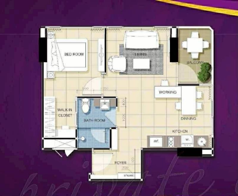 Thajsko-Pattaya-Jomtien-2 izbový apartmán s balkónom-La Santir - 9