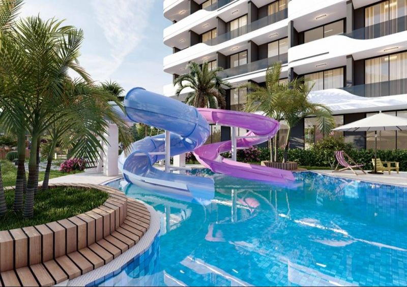 Štýlovo moderné apartmány sa nachádzajú v Erdemli, Mersin APM - 1