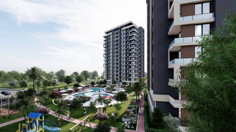 Nehnuteľnosti v komplexe s bazénom v blízkosti mora Mersin Erdemli Turecko APM - 8