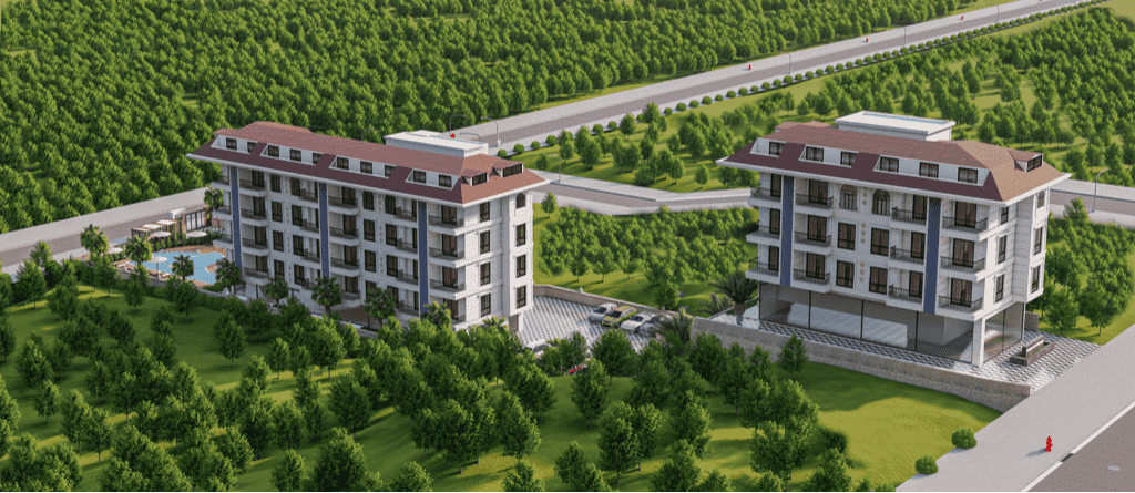 Nové byty vo výstavbe, tichá lokalita Alanya - Kestel APM - 13