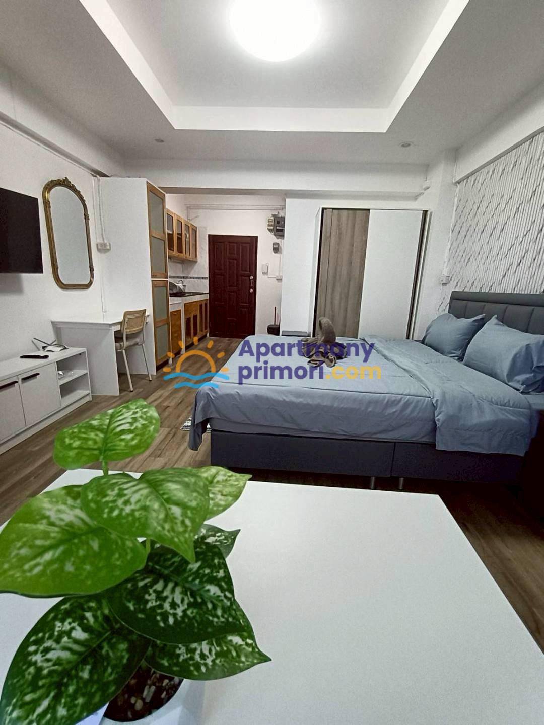 Thajsko-Pattaya-1 izbový apartmán-štúdio-50 metrov od mora